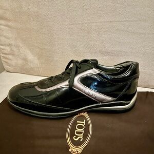 Tod's Men's Black and Gray Sneakers